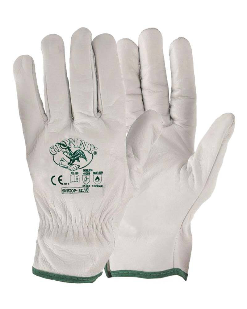 GUANTI IN PELLE FIORE DI BOVINO TG 11 Foto prodotto