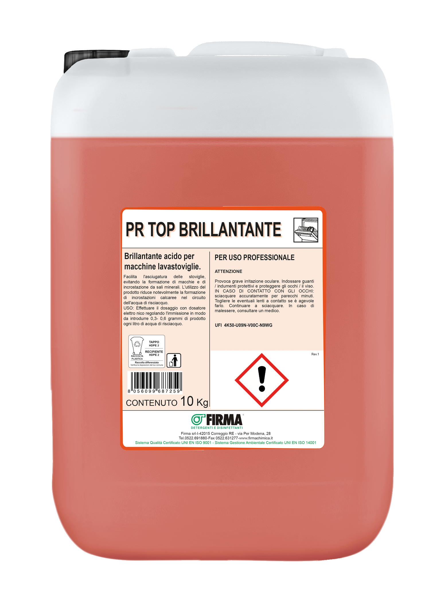 PR TOP BRILLANTANTE 10 KG Foto prodotto
